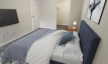 Secondary bedroom of 2 bedroom in Fort McMurray