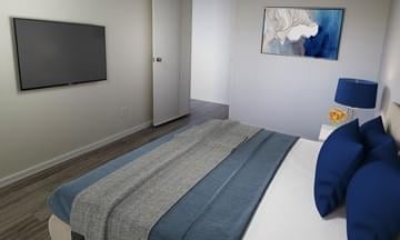 Secondary bedroom of 2 bedroom apartment at River Park Glen